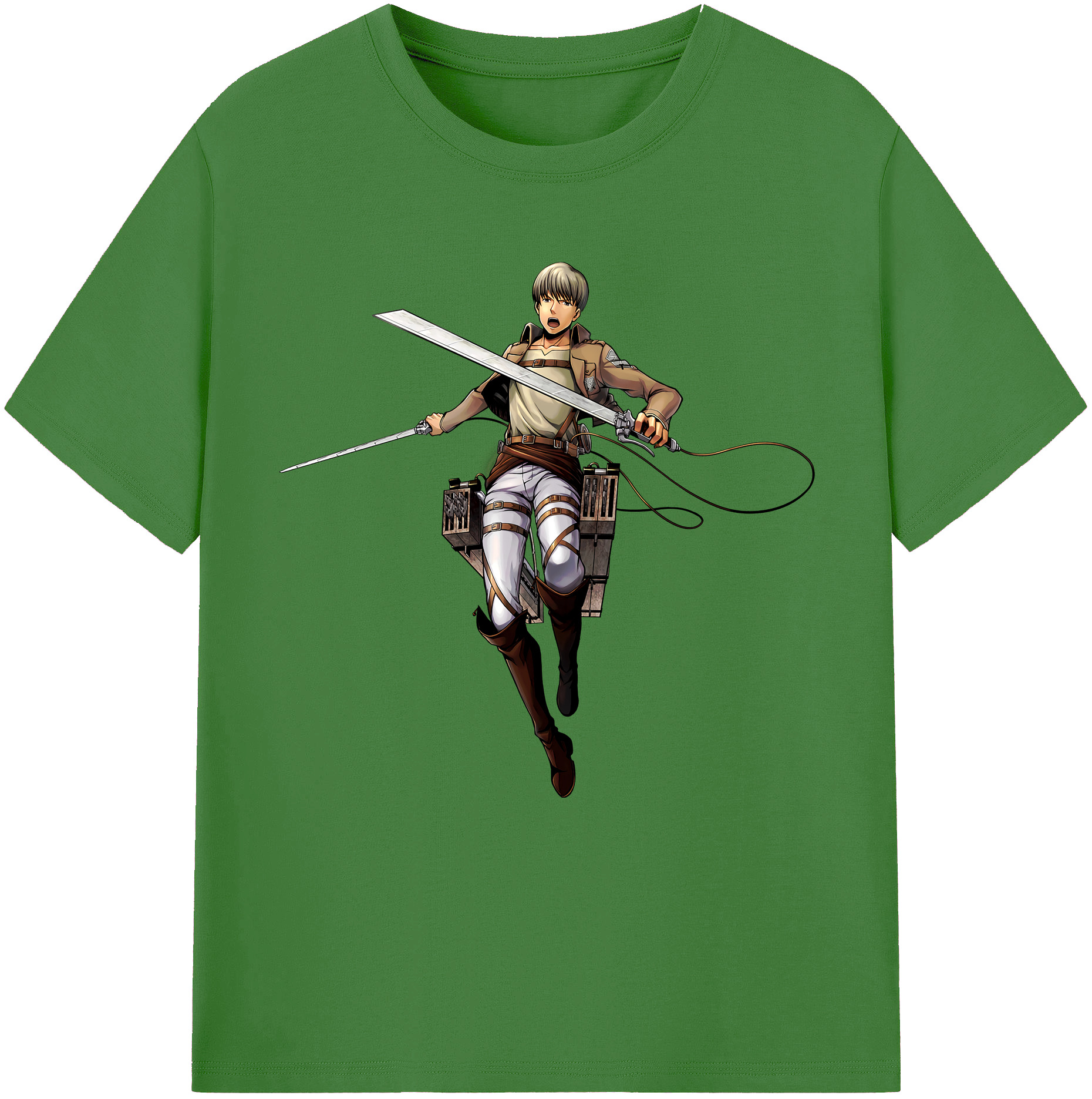 （画像用） 進撃の巨人 Attack on Titan レディースカジュアルプリントTシャツ（綿100％）